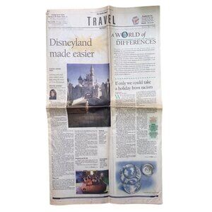 Disneyland Newspaper Seattle Times May 7, 1995 Sunday Kristin Jackson Reporter E